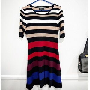 👗🌟🌸 Striped color block knit dress 🌸🌟👗